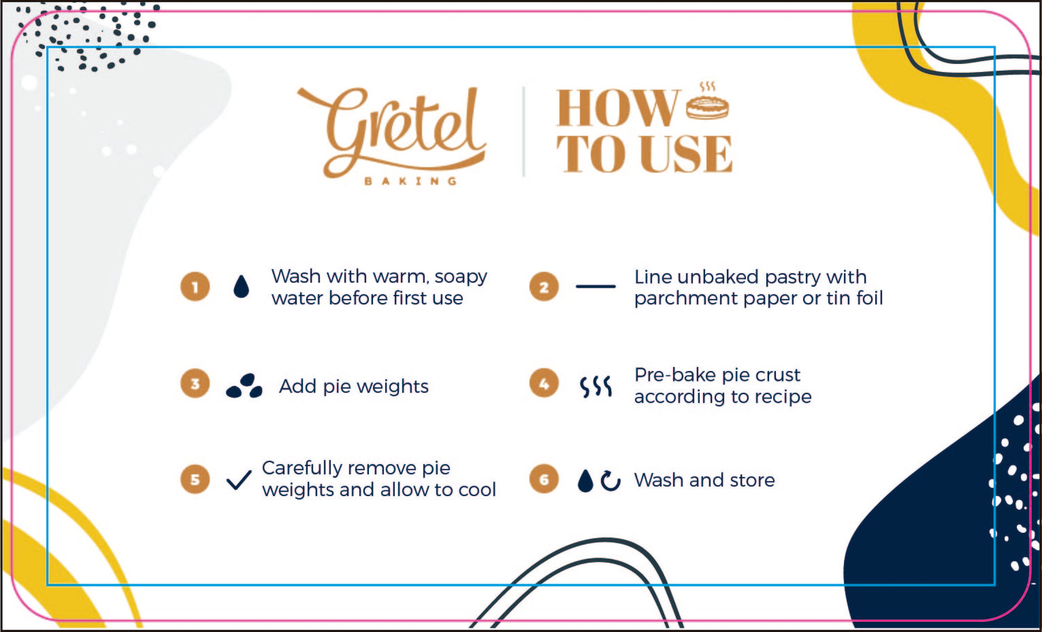 Round Glass Pie Weights