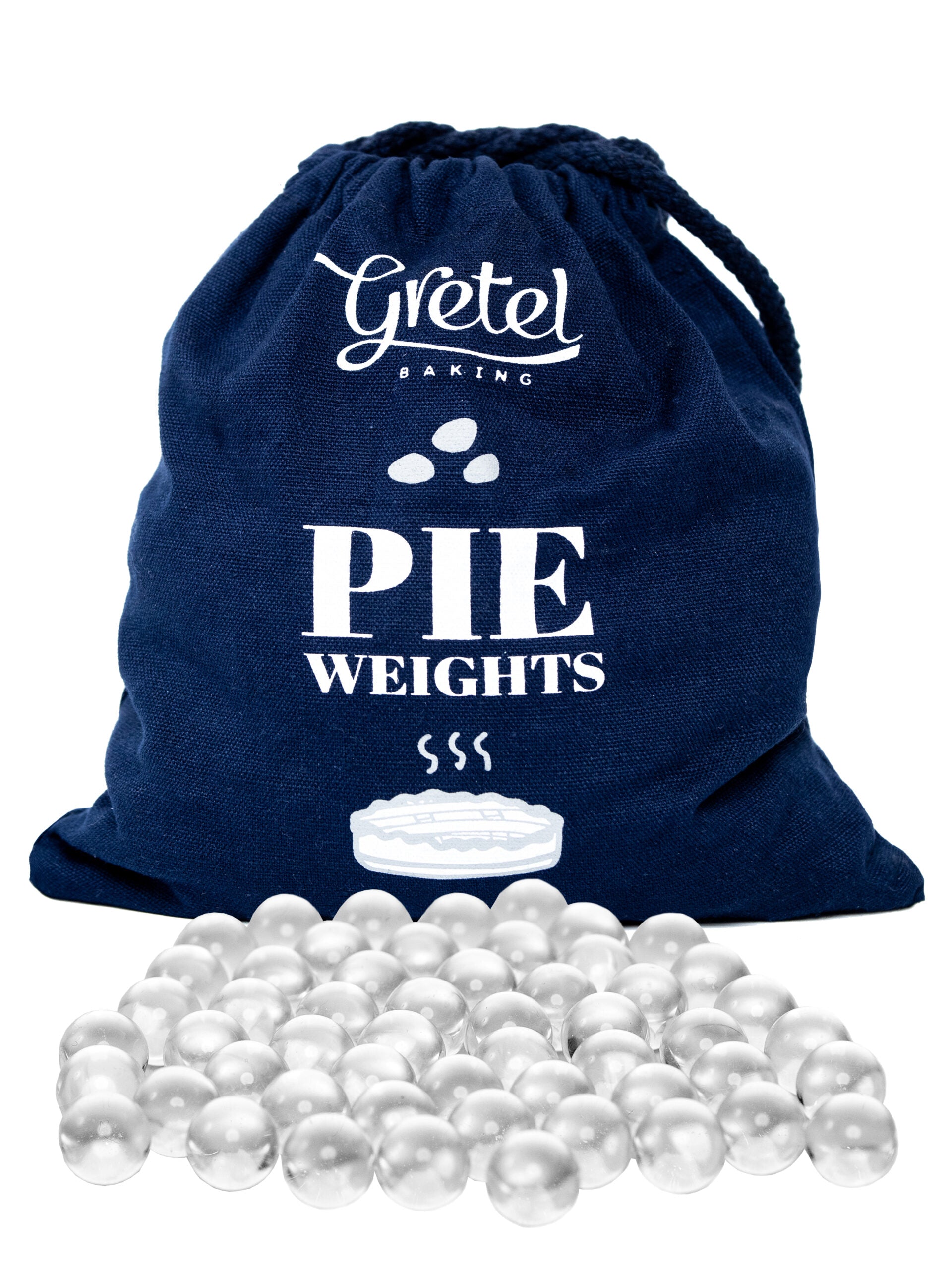 Round Glass Pie Weights - Thumbnail 2