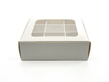 Treat Box with Window and Dividers - X-Small (9-compartment) - 5x5x1.57 in [10 pack]