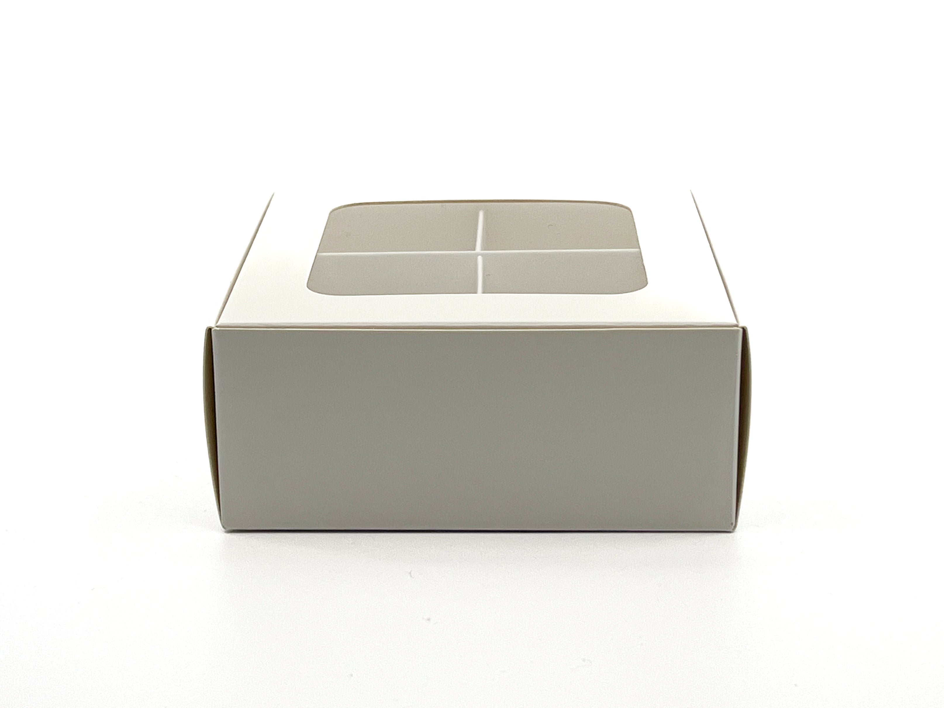 Treat Box with Window and Dividers - Small (4-compartment) - 4.5x4