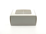 Treat Box with Window and Dividers - Small (4-compartment) - 4.5x4.5x1.9 in [20 pack]