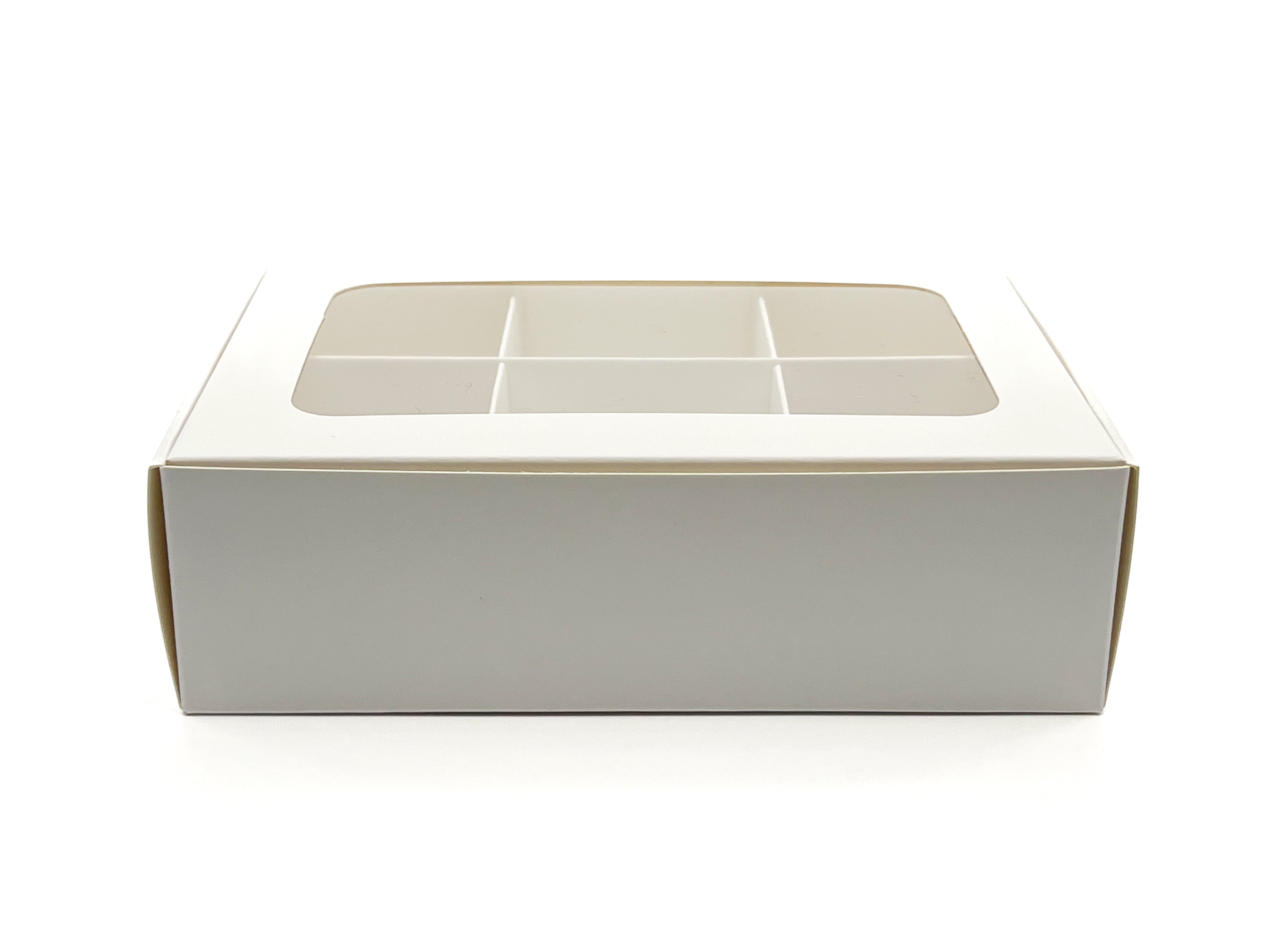 Treat Box with Window and Dividers - Small (6-compartment) - 6.5x4